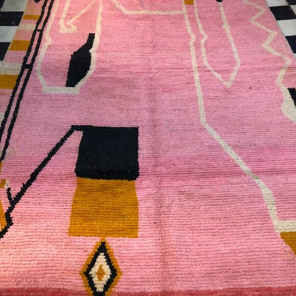 Authentic Berber Moroccan Rug - 9'.2"x5'.6" - Offered Delivery - Picture 2 of 4